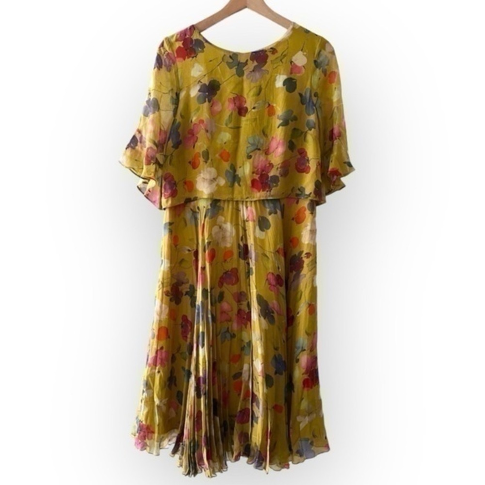 Kate Spade Pleated Cape Dress